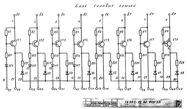 Схема електрична трубонарізного верстата 1А983 Схема електрична трубонарізного верстата 1А983